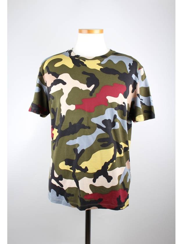 camo short sleeve t shirt - VALENTINO - BALAAN 1