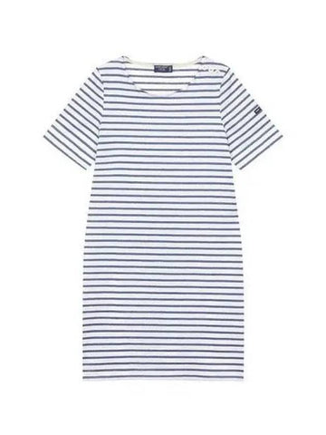 Women s Striped Short Sleeve Mini Dress NEIGEMARINE 1446 - SAINT JAMES - BALAAN 1