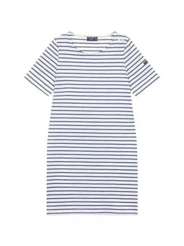 T shirt women s striped short sleeve mini dress - SAINT JAMES - BALAAN 1