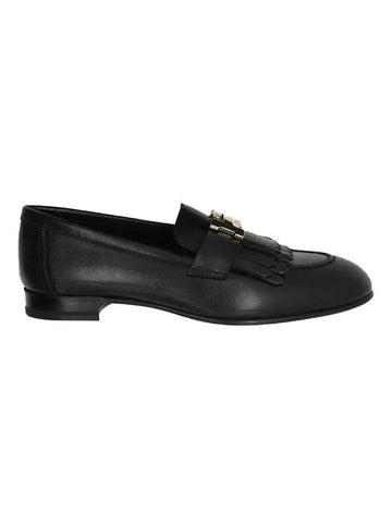 Gold Hardware Royal Goatskin Loafers Noir Black - HERMES - BALAAN 1