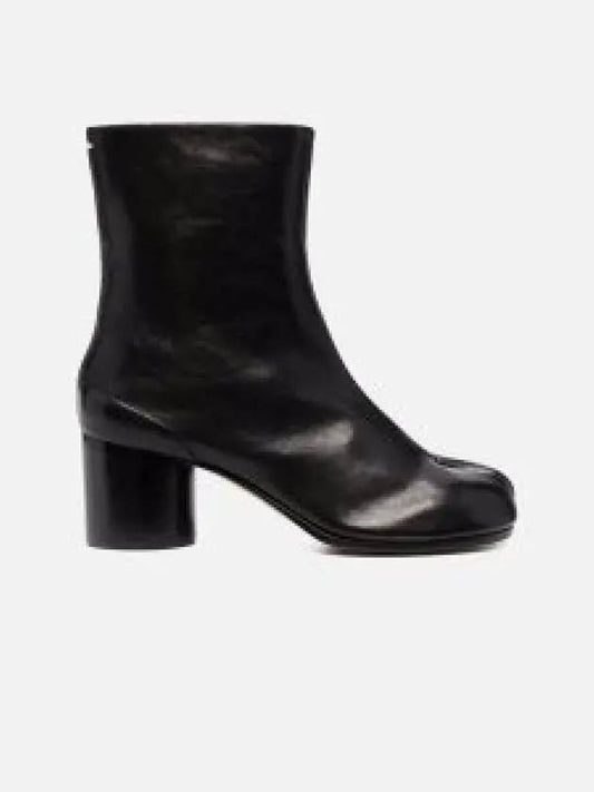 Leather Tabi Ankle Middle Boots Black - MAISON MARGIELA - BALAAN 2