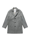 Men's Wool Cashmere Single Coat Light Gray SW20ICO04GE - SOLEW - BALAAN 1