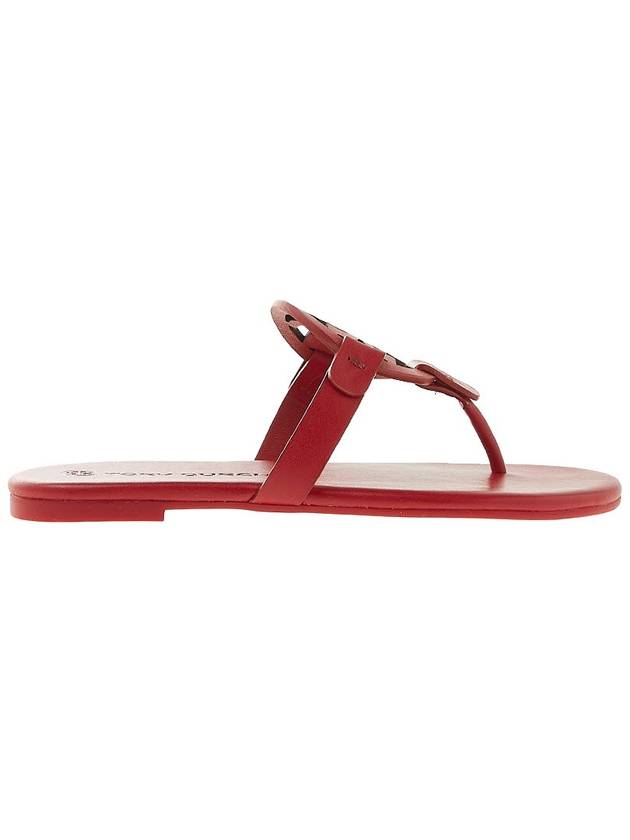 Leather Miller Sandals 90582 631 - TORY BURCH - BALAAN.