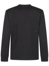 Cotton Jersey Long Sleeve T Shirt Black - STONE ISLAND - BALAAN 4