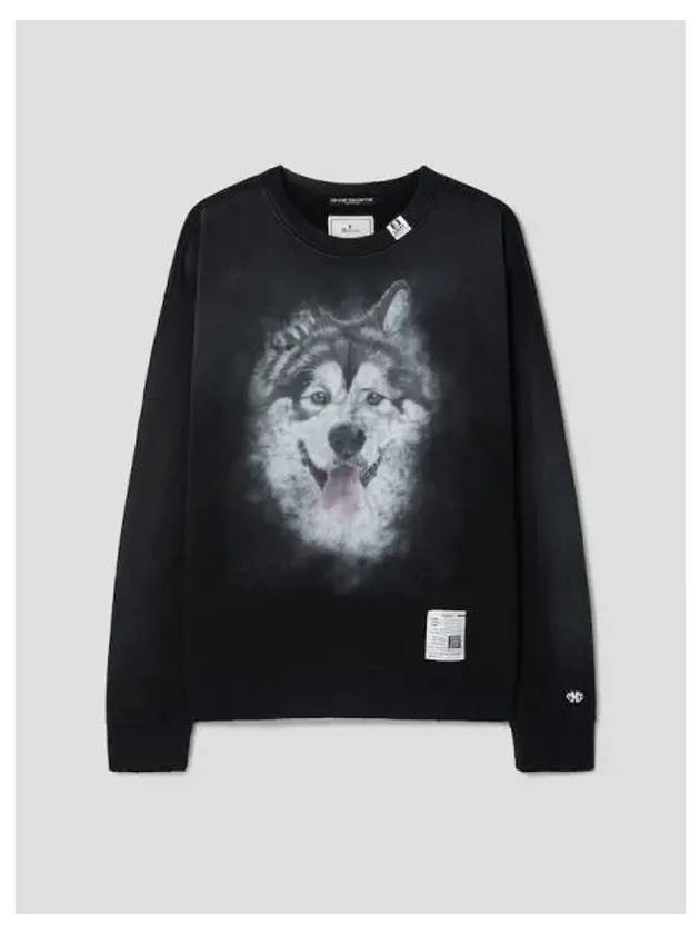 Men s Distressed Dog Print Pullover Black Domestic Product GM0024022376627 - MIHARA YASUHIRO - BALAAN 1