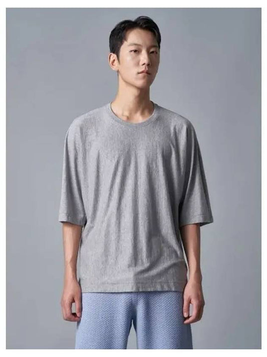 Release Relax Fit T Shirt Basic Round Neck Gray Domestic Product GM0023070428843 - ISSEY MIYAKE - BALAAN 1