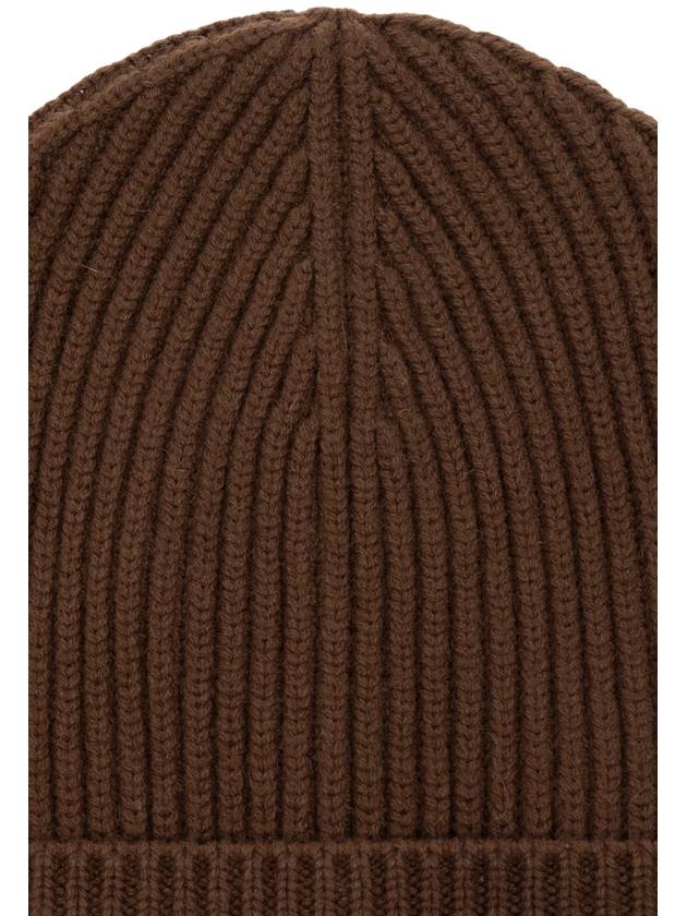 Ribbed Knit Turn-Up Brim Beanie FXL68TJFMU9 - DOLCE&GABBANA - BALAAN 5