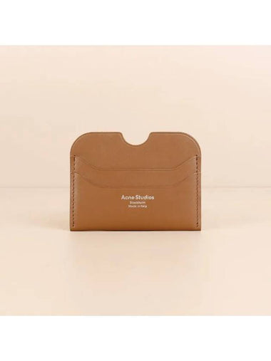 Acne logo card wallet brown CG0193640 - ACNE STUDIOS - BALAAN 1