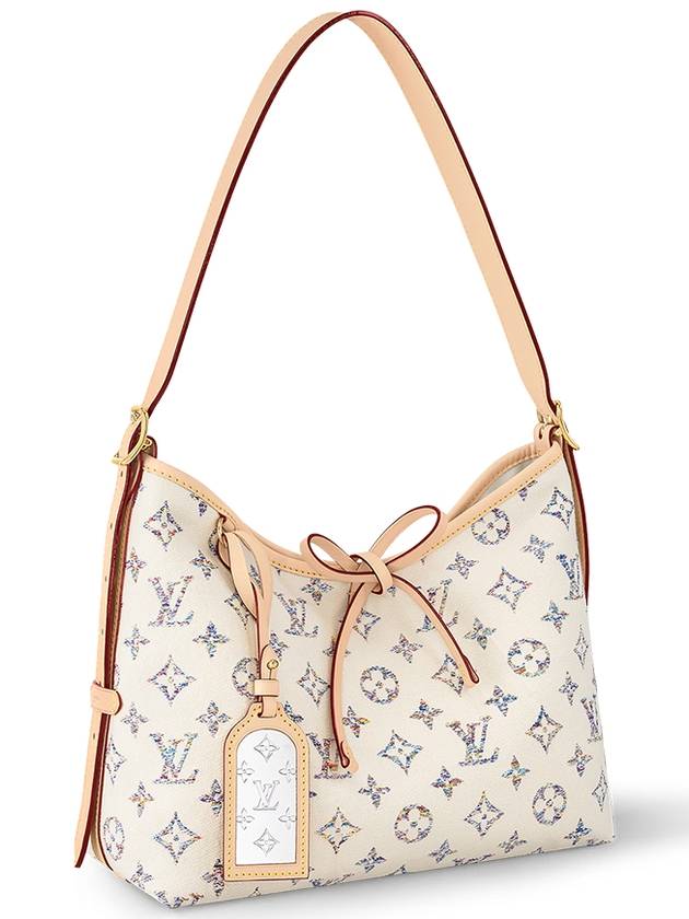 Carry All PM Shoulder Bag Beige - LOUIS VUITTON - BALAAN 3