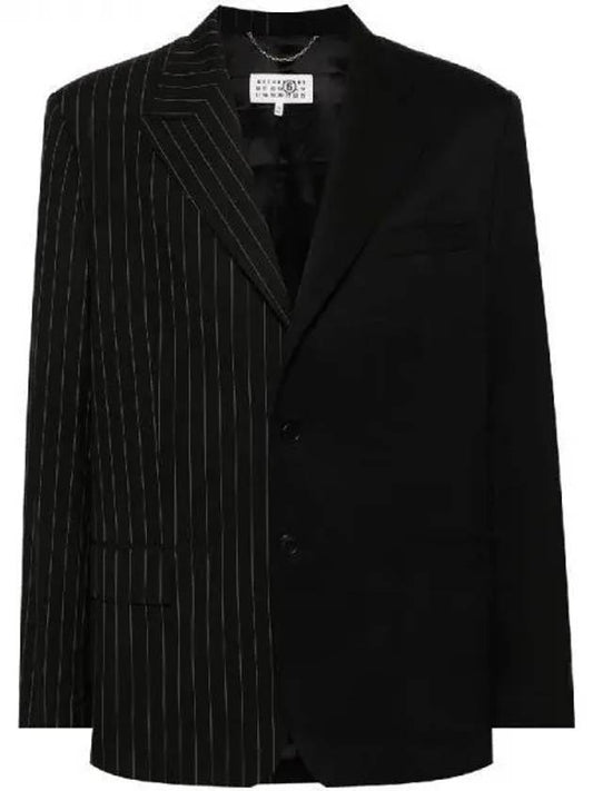 MM6 Maison Margiela half and jacket black stripe SH2BN0002MTN006961 1219607 - MAISON MARGIELA - BALAAN 1