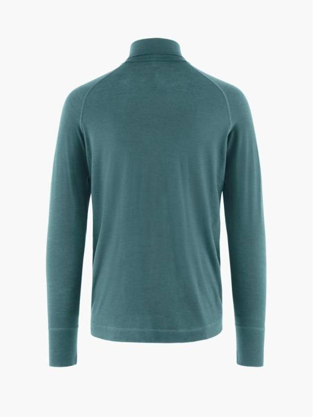 Men's Fafne Turtleneck Long Sleeve T-Shirt Dark Deep Sea - KLATTERMUSEN - BALAAN 3