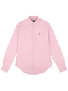 Button Front Oxford Women Shirt Pink PO MS5 - POLO RALPH LAUREN - BALAAN 1