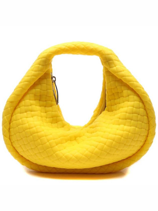 Jodie Intrecciato Mini Hobo Tote Bag Lemon - BOTTEGA VENETA - BALAAN 2