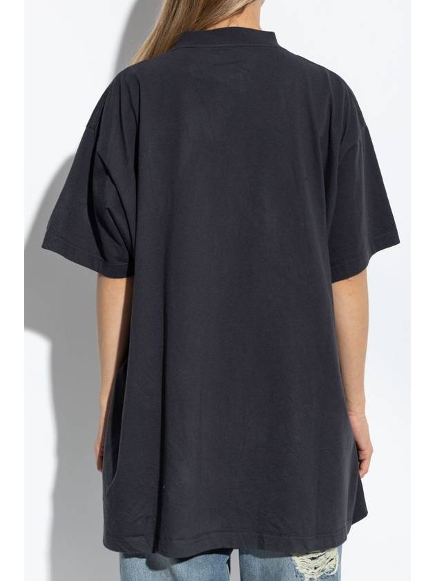 Balenciaga Oversized T-shirt, Women's, Grey - BALENCIAGA - BALAAN 4