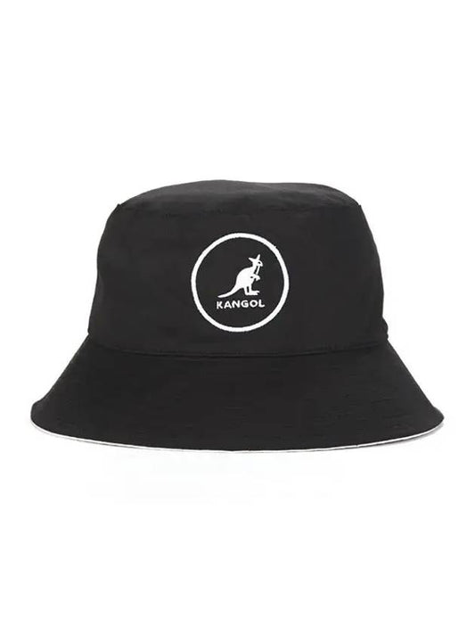 Logo Cotton Bucket Hat Black - KANGOL - BALAAN 1