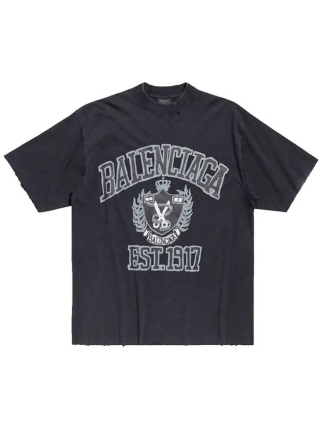 DIY College Medium Fit Short Sleeve T-Shirt Black - BALENCIAGA - BALAAN 2