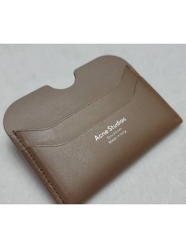 Silver Logo Card Wallet Brown - ACNE STUDIOS - BALAAN 4