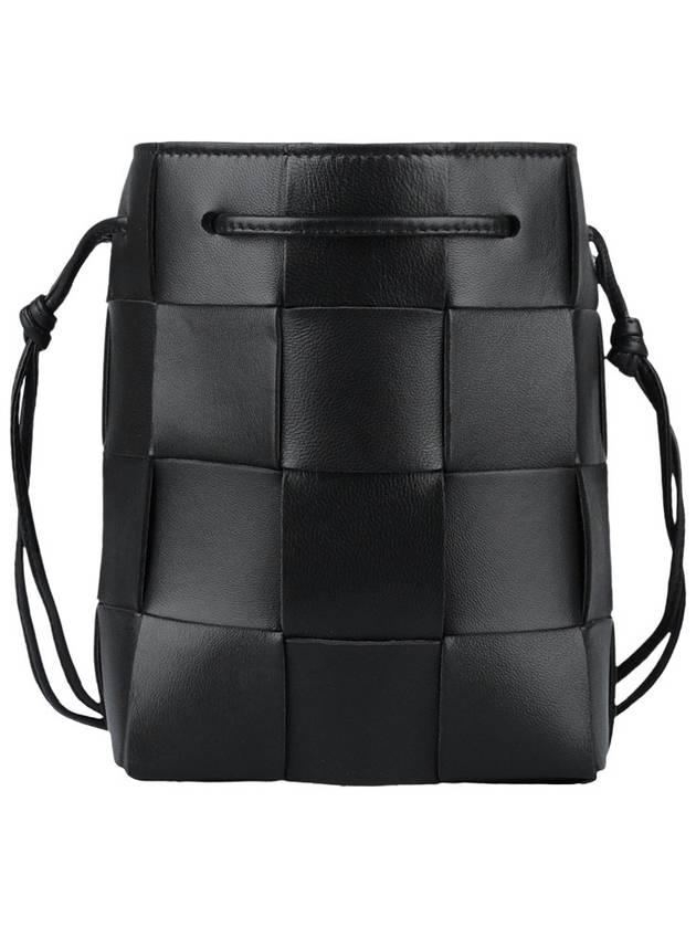 Intrecciato Cassette Small Bucket Bag Black - BOTTEGA VENETA - BALAAN 6