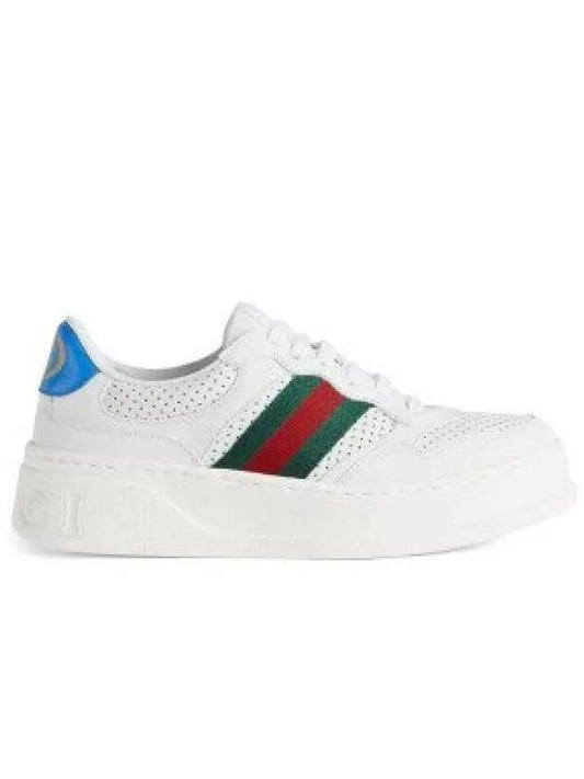 Web detail blue tab low top sneakers white - GUCCI - BALAAN 2