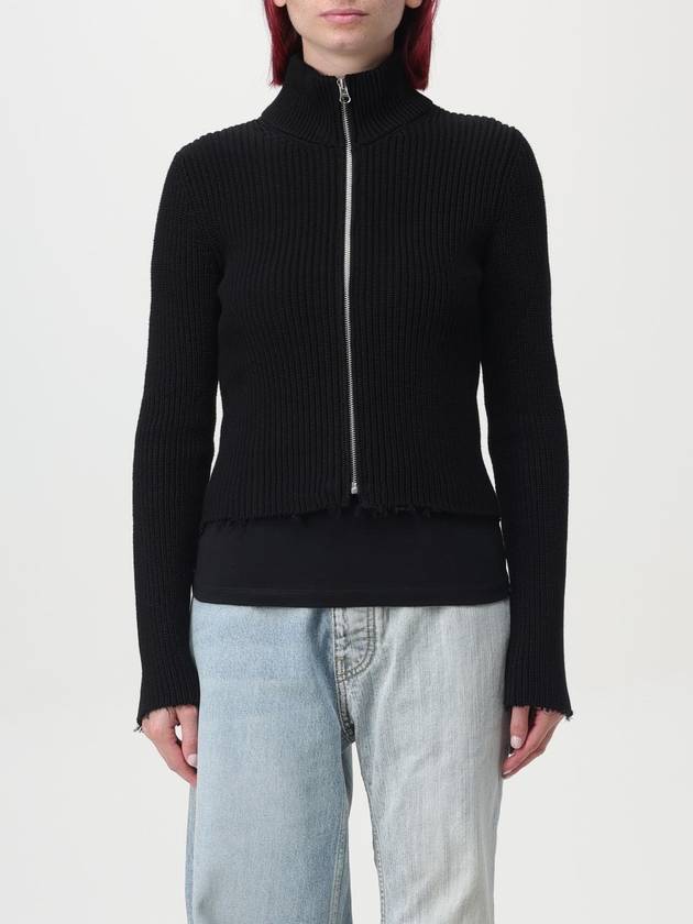 Mm6 Maison Margiela ribbed cotton cardigan - MAISON MARGIELA - BALAAN 1