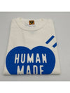 Heart T Shirt Blue White Black Offline Store HM26TE019 - HUMAN MADE - BALAAN 4