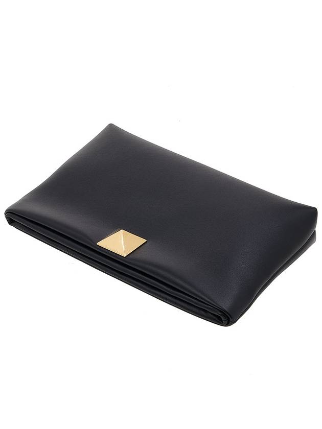 One-Stud Clutch Bag Black - VALENTINO - BALAAN 5