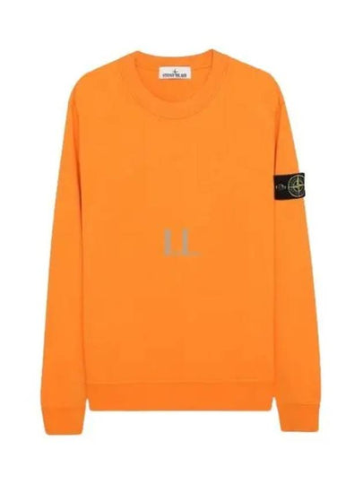 Wappen Patch Crew Neck Sweatshirt Orange - STONE ISLAND - BALAAN 2