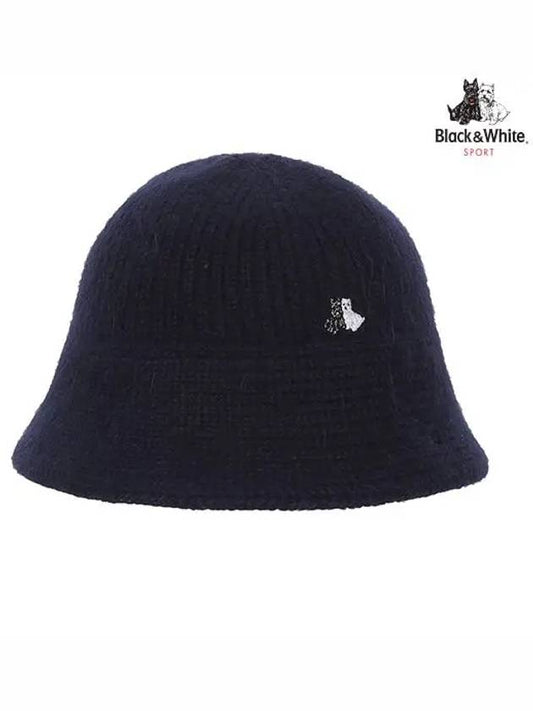 Women’s Knit Bucket Hat 8502LXAKNAVY - BLACK&WHITE - BALAAN 1