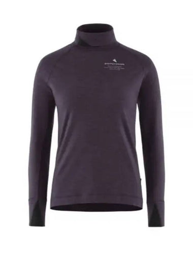 Women's Fafne Turtleneck Long Sleeve Grape - KLATTERMUSEN - BALAAN 1