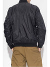 Logo Patch Bomber Jacket Black - STONE ISLAND - BALAAN 5