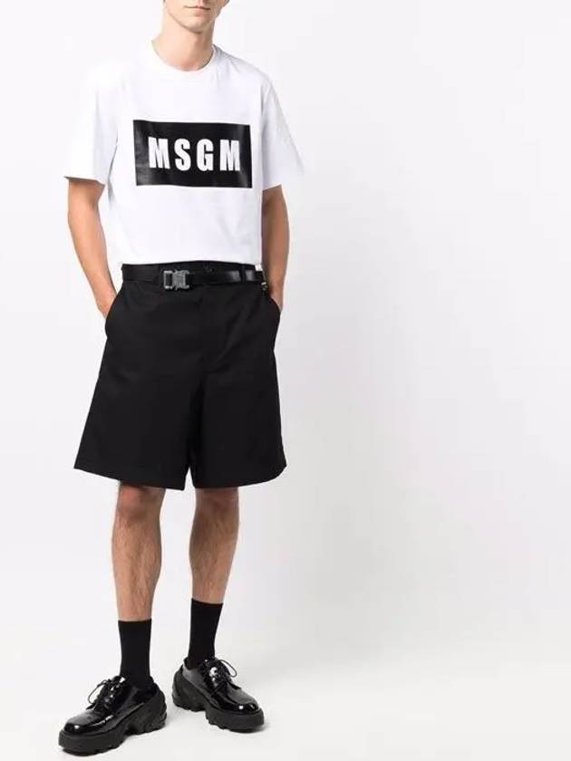 Box Logo Short Sleeve T-Shirt White - MSGM - BALAAN 4