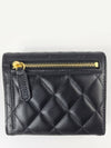 Classic Small Flap Wallet Lambskin Gold Black - CHANEL - BALAAN 4