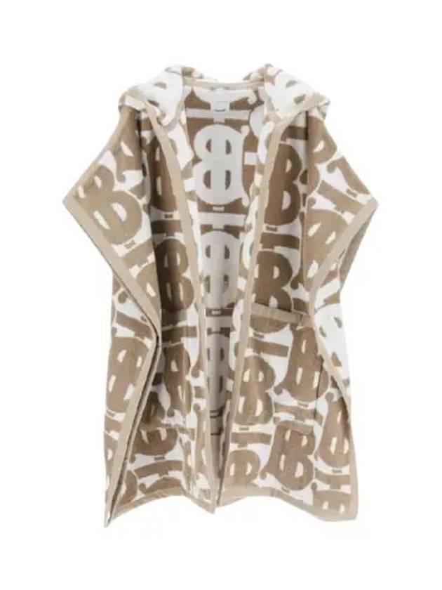 Wool Over TB Logo Pattern Cape Beige - BURBERRY - BALAAN 2