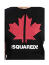 Maple Leaf Short Sleeve T-Shirt Black - DSQUARED2 - BALAAN 5