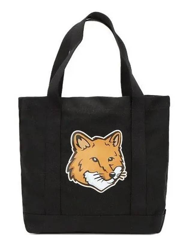 Fox Head Print Tote Bag Black - MAISON KITSUNE - BALAAN 2