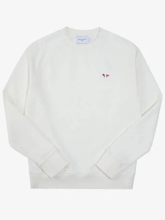 Tricolor Fox Patch Sweatshirt Ecru - MAISON KITSUNE - BALAAN 2