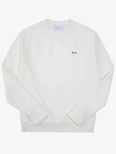 Tricolor Fox Patch Sweatshirt Ecru - MAISON KITSUNE - BALAAN 2