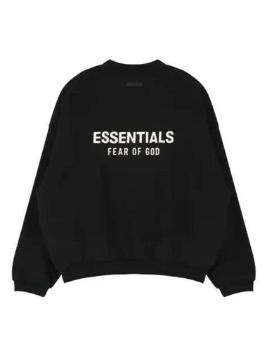 FEAR OF GOD ESSENTIALS Essential Fleece Crew Neck Black - FEAR OF GOD ESSENTIALS - BALAAN 1