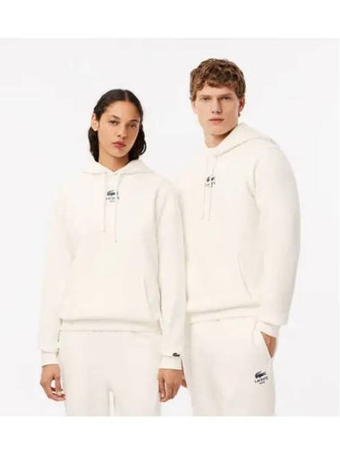 Casual hooded sweatshirt OFFWHITE off white - LACOSTE - BALAAN 1