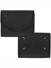 Stitched Accordian Envelope Card Wallet Black - MAISON MARGIELA - BALAAN 2