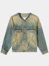 Maison Margiela Sports Jacket Dirty Washing China Collar Denim Jacket S30AM0547 S30561 - MAISON MARGIELA - BALAAN 1