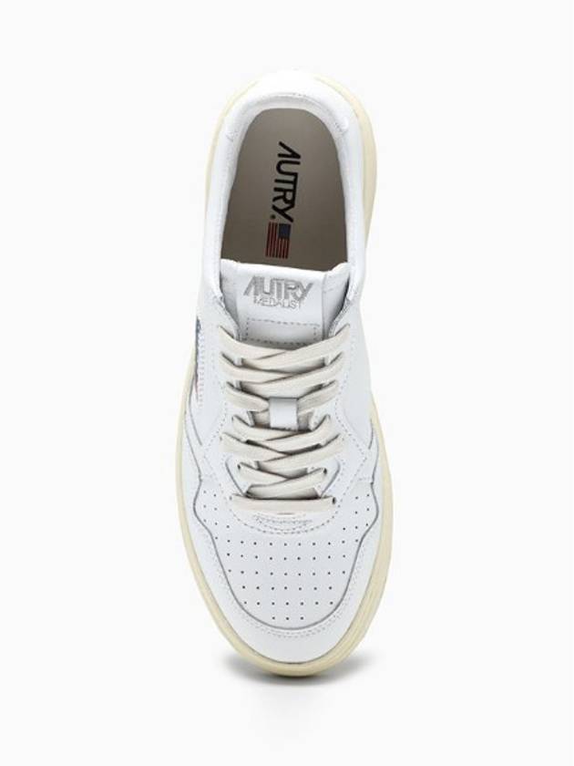 Medalist Leather Low Top Sneakers White - AUTRY - BALAAN 6