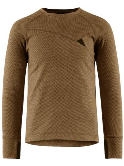 Men's Huge Crew Neck Long Sleeve T-Shirt Olive - KLATTERMUSEN - BALAAN 2