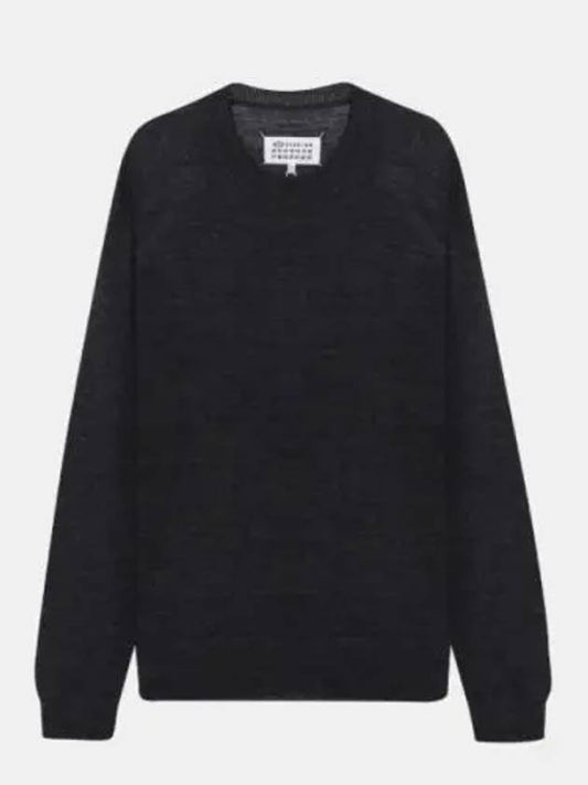 Women's Back Stitched Wool Knit Top Grey - MAISON MARGIELA - BALAAN 2