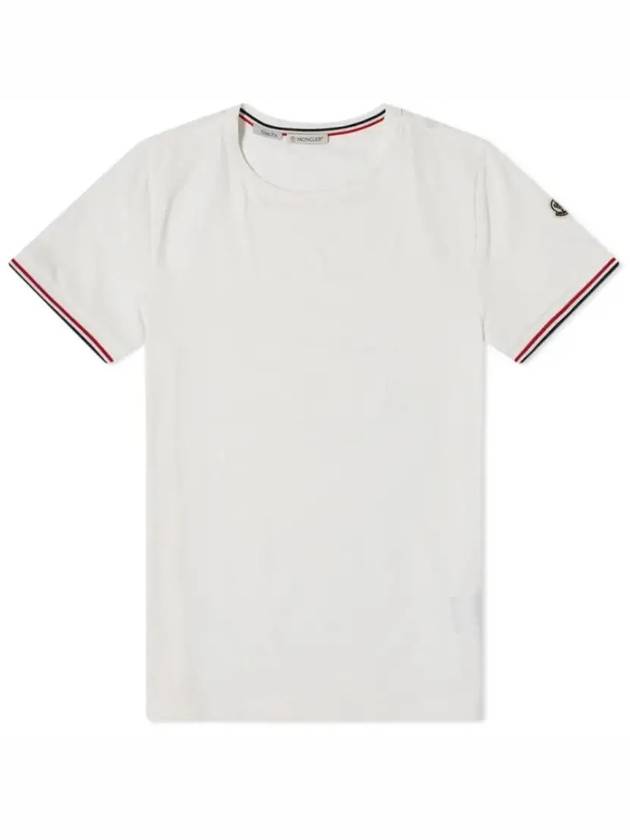 crew neck cotton short sleeve t-shirt white - MONCLER - BALAAN 2