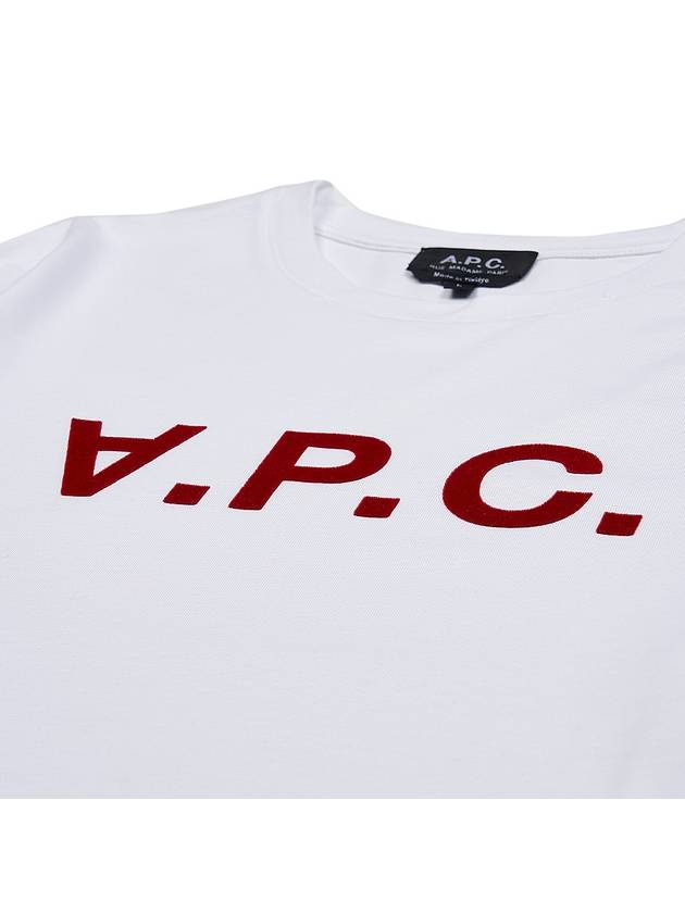 VPC Logo Organic Cotton Short Sleeve T-Shirt White - A.P.C. - BALAAN 4