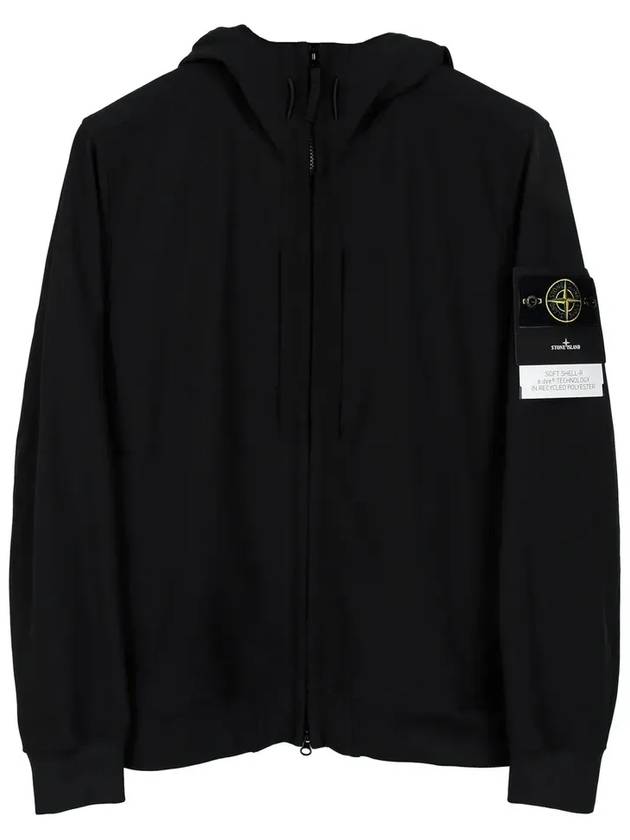 Soft Shell RE Dye Technology Hooded Jacket Black - STONE ISLAND - BALAAN 2