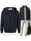 Wappen Patch Soft Shell R Fleece Hooded Jacket Navy - STONE ISLAND - BALAAN 2