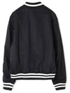 Cotton Satin Teddy Jacket Black - MAISON KITSUNE - BALAAN 3