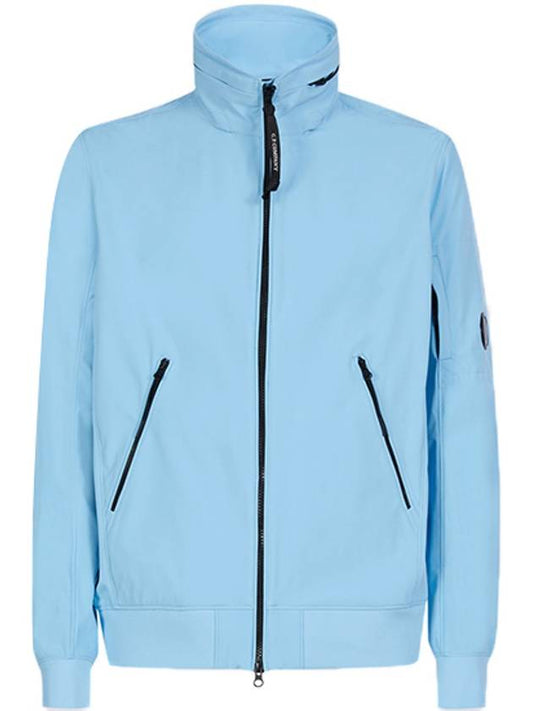 Lens Wappen Soft Shell Zip-Up Jacket Blue - CP COMPANY - BALAAN 2